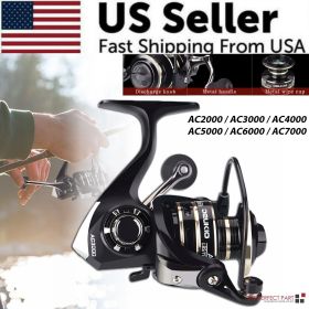 12BB Metal Spinning Fishing Reel 5.2:1 Freshwater Saltwater Left Right Hand Reel (model: AC5000)